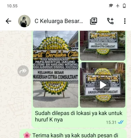 Pengiriman Papan Bunga Duka Pesing