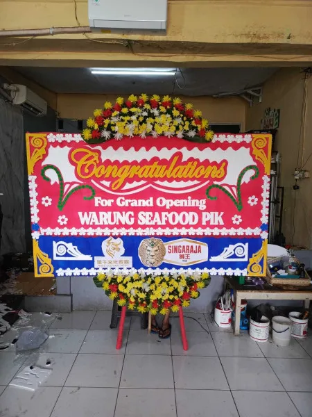 Papan Bunga Ucapan Selamat Pesing