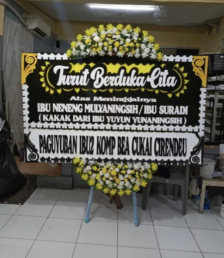 Papan Bunga Duka Pesing